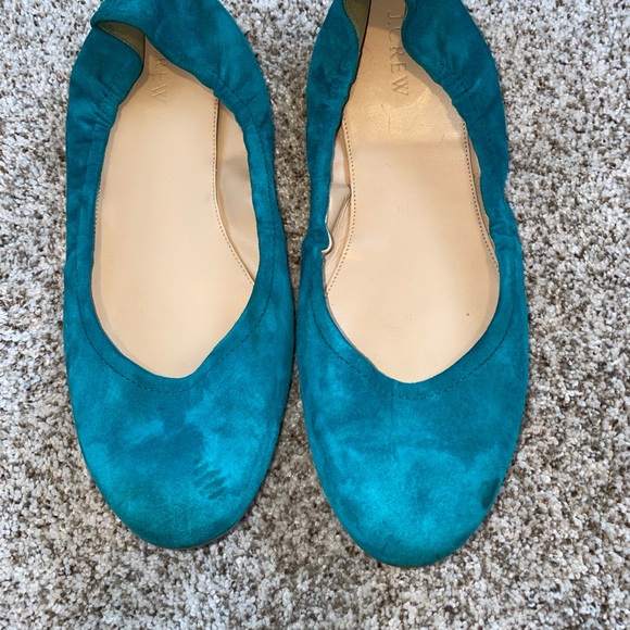 J. Crew Women's Vibrant Teal Flats - Picture 3 of 5